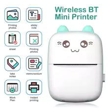 Taşınabilir Mini Bluetooth Yanlış Yazıcı Cep Telefonu Fotoğraf Başlığı Not Baskı Cep Öğrenci Hatası Etiket Yazıcısı
